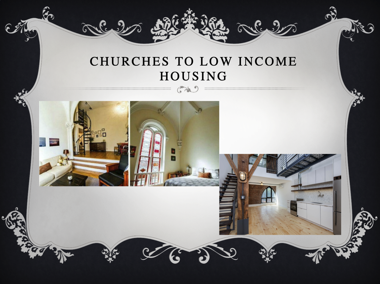 Churches to Low-Income Housing